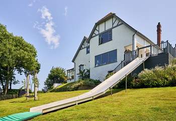 Check out this fabulous slide which can be accessed from your raised decked area. Most certainly not just for the little ones!