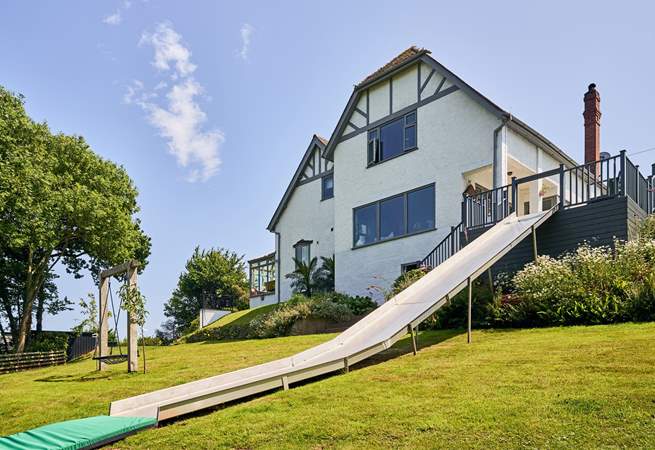 Check out this fabulous slide which can be accessed from your raised decked area. Most certainly not just for the little ones!
