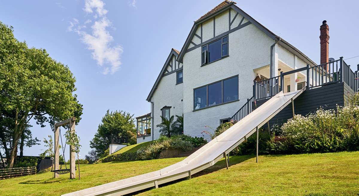 Check out this fabulous slide which can be accessed from your raised decked area. Most certainly not just for the little ones!