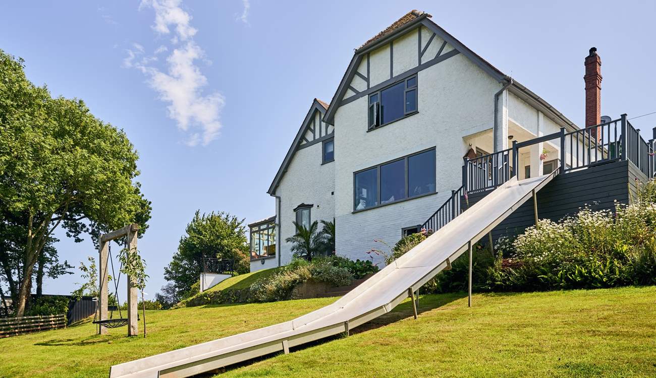 Check out this fabulous slide which can be accessed from your raised decked area. Most certainly not just for the little ones!