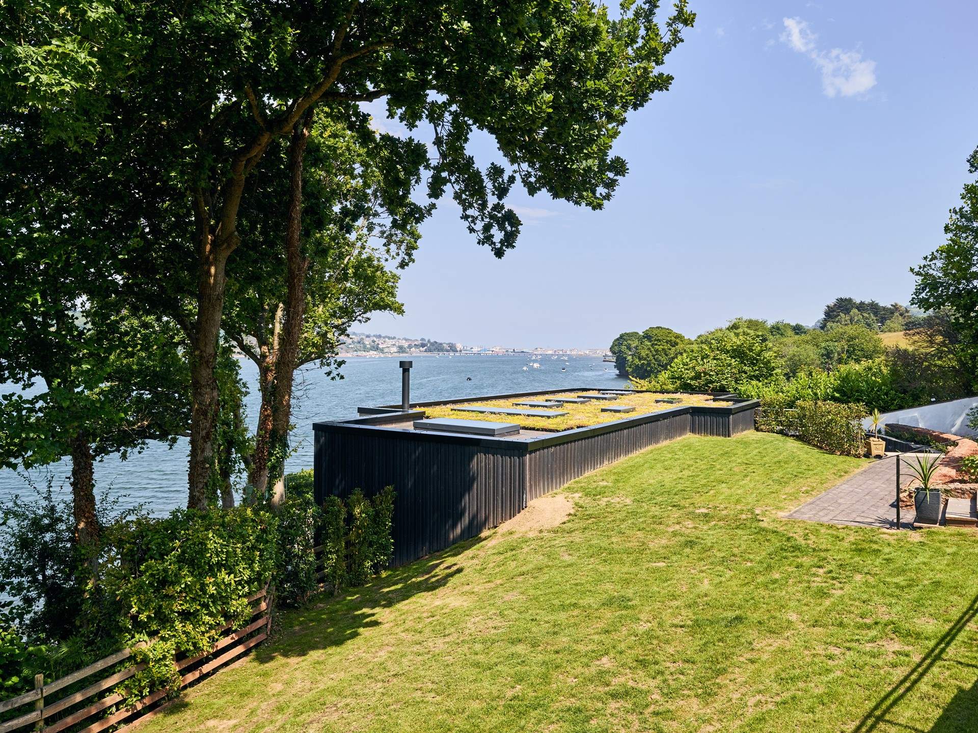 Follow the path down to Meadowcliff Cottage.