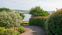 Follow your private driveway to the parking-area below. What a view to start your holiday off with!