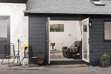 Open up the doors and enjoy the countryside.