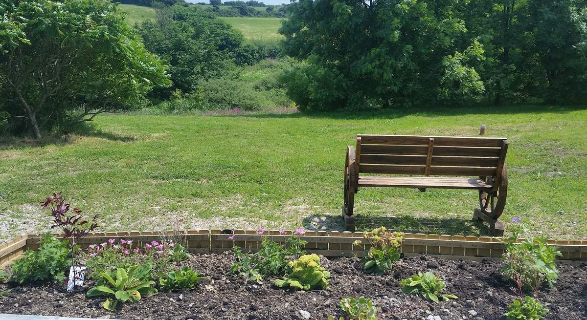 Sit and enjoy the view over the countryside.