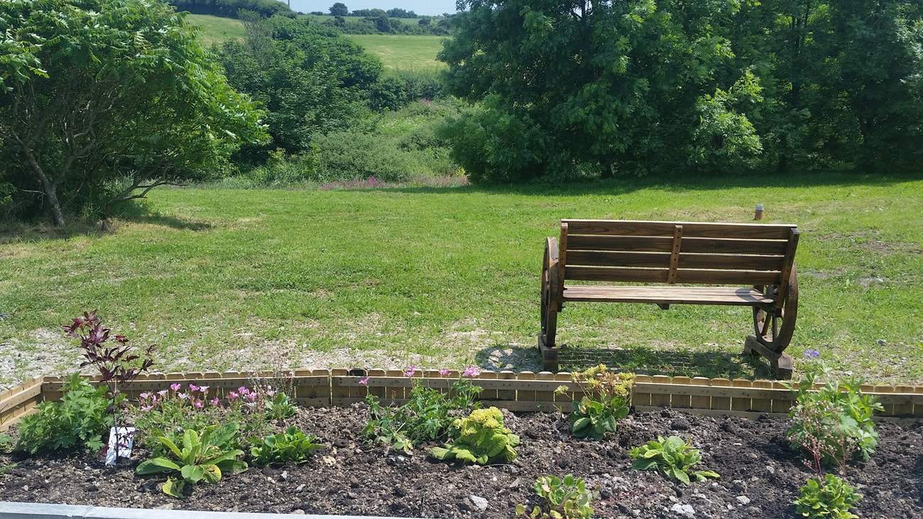 Sit and enjoy the view over the countryside.