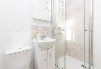 The modern en suite shower-room.