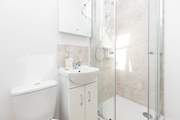The modern en suite shower-room.