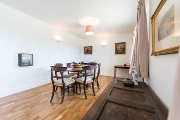 The dining-area in the sitting-room.