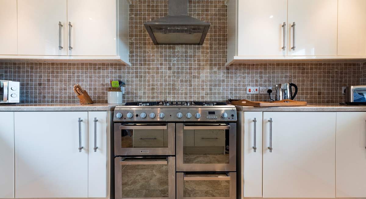 Cook a gourmet meal on the range cooker.