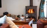 Put your feet up, find a book and relax in front of the roaring wood-burner. - Thumbnail Image