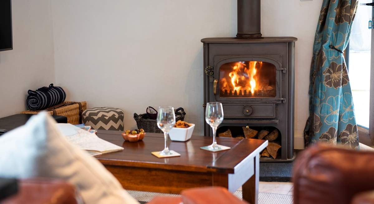 Put your feet up, find a book and relax in front of the roaring wood-burner.