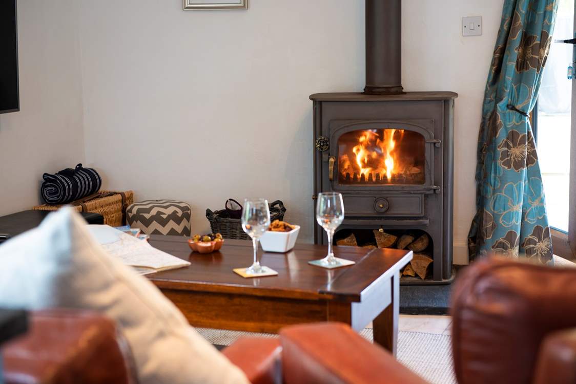 Put your feet up, find a book and relax in front of the roaring wood-burner.