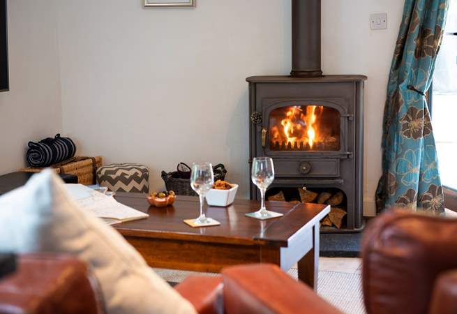 Put your feet up, find a book and relax in front of the roaring wood-burner.