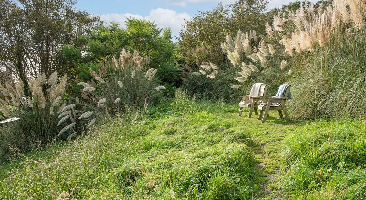 Relax in the sun at the top of the garden......