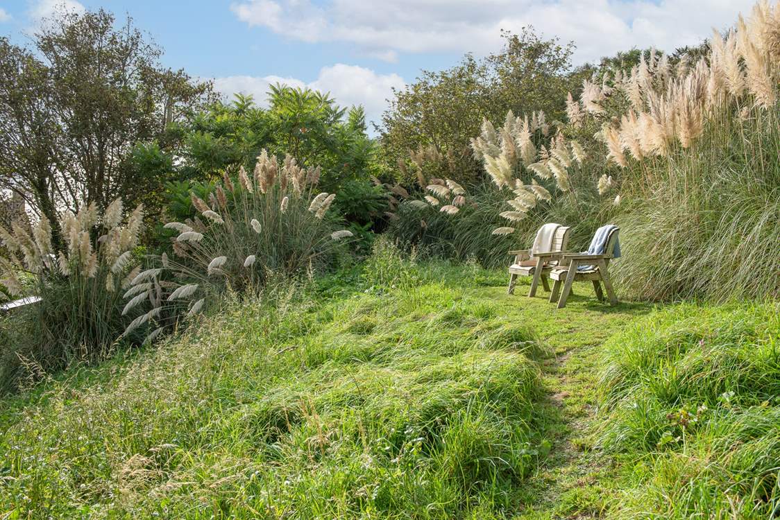 Relax in the sun at the top of the garden......