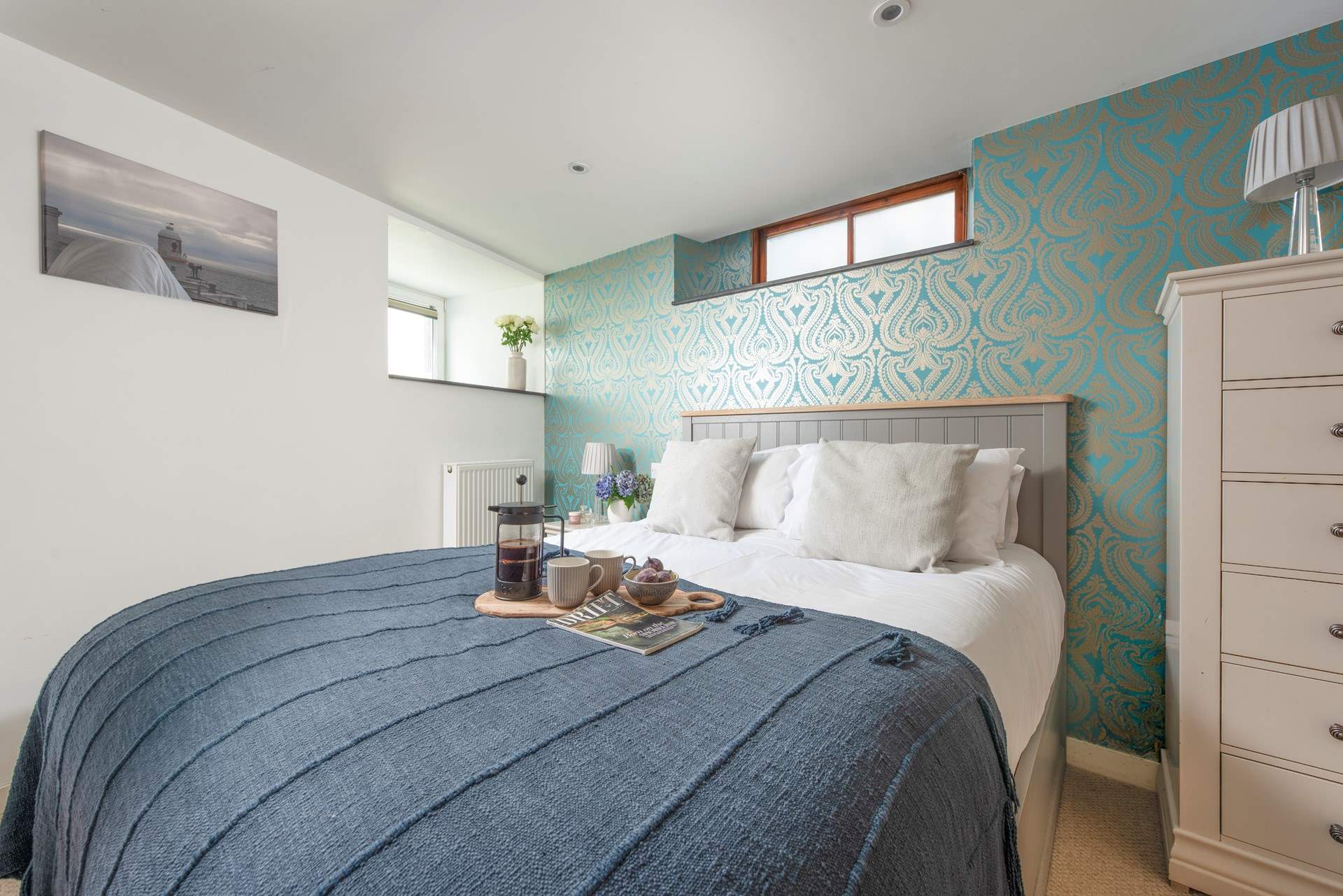 Sleep tight in this sweet cottage.
