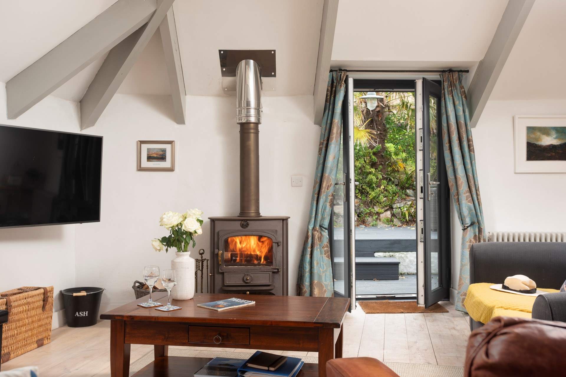 The addition of the fire makes this a very cosy cottage indeed.