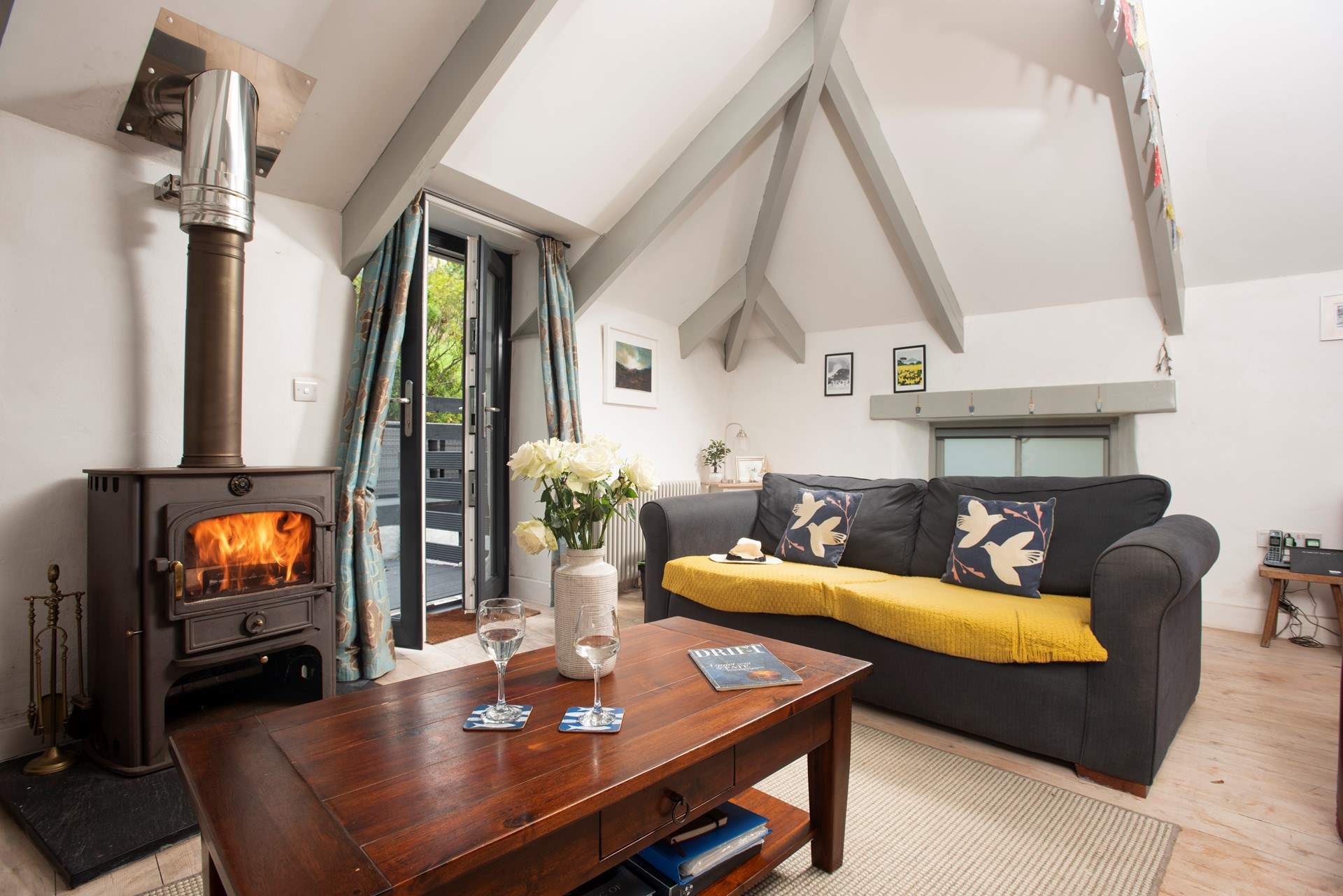 Put your feet up, find a book and relax in front of the roaring wood-burner.