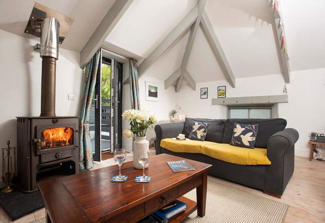 Put your feet up, find a book and relax in front of the roaring wood-burner during the cooler months.