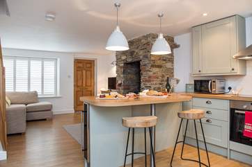 The open plan living-room will ensure you spend time together.