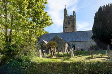 The pretty village church.
