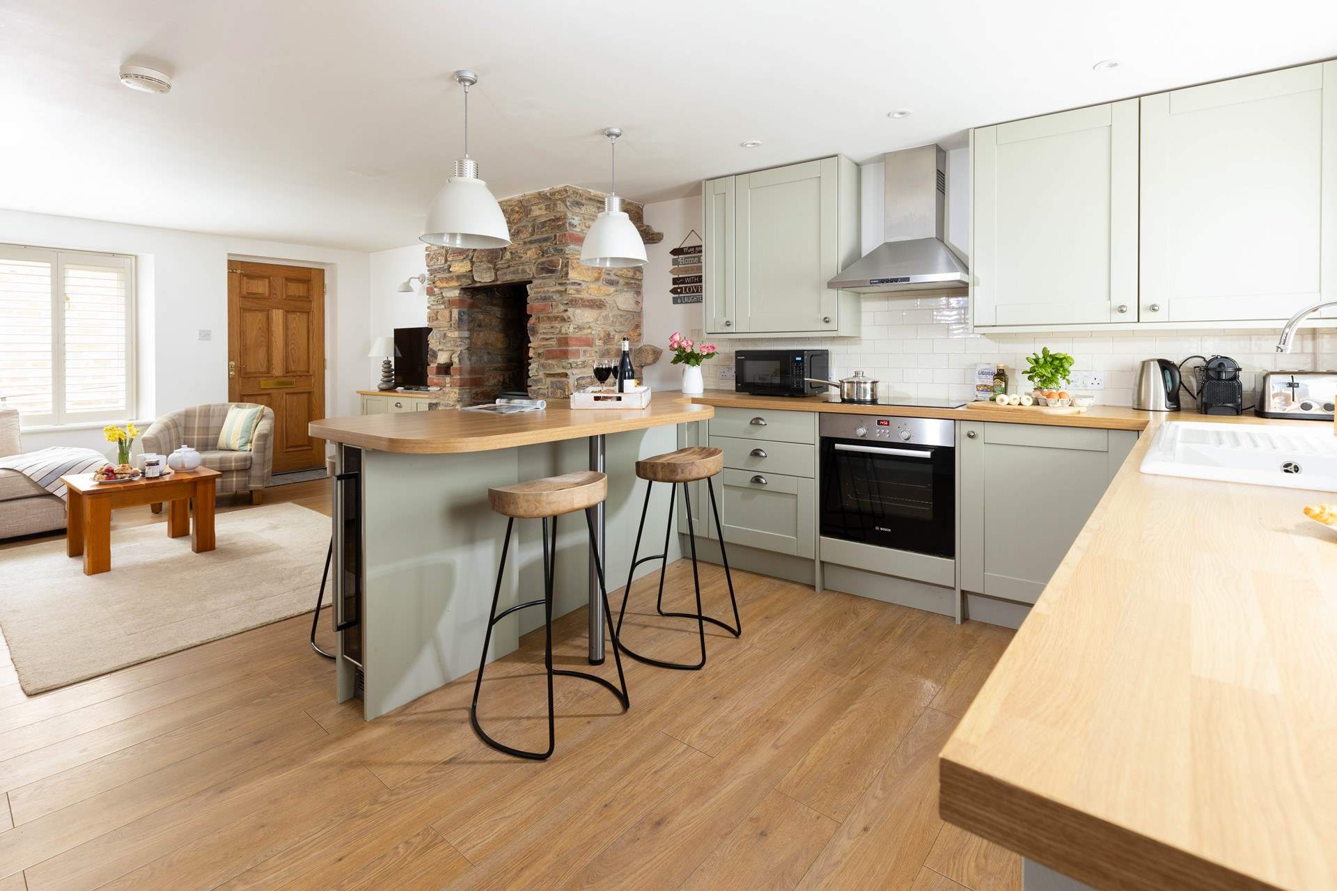 The open plan living on the ground floor is lovely and sociable and there is a snug on the first floor too. 