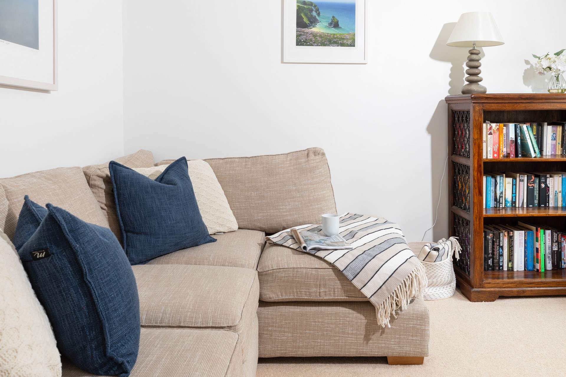 Ahh, relax with a good book in the snug. 