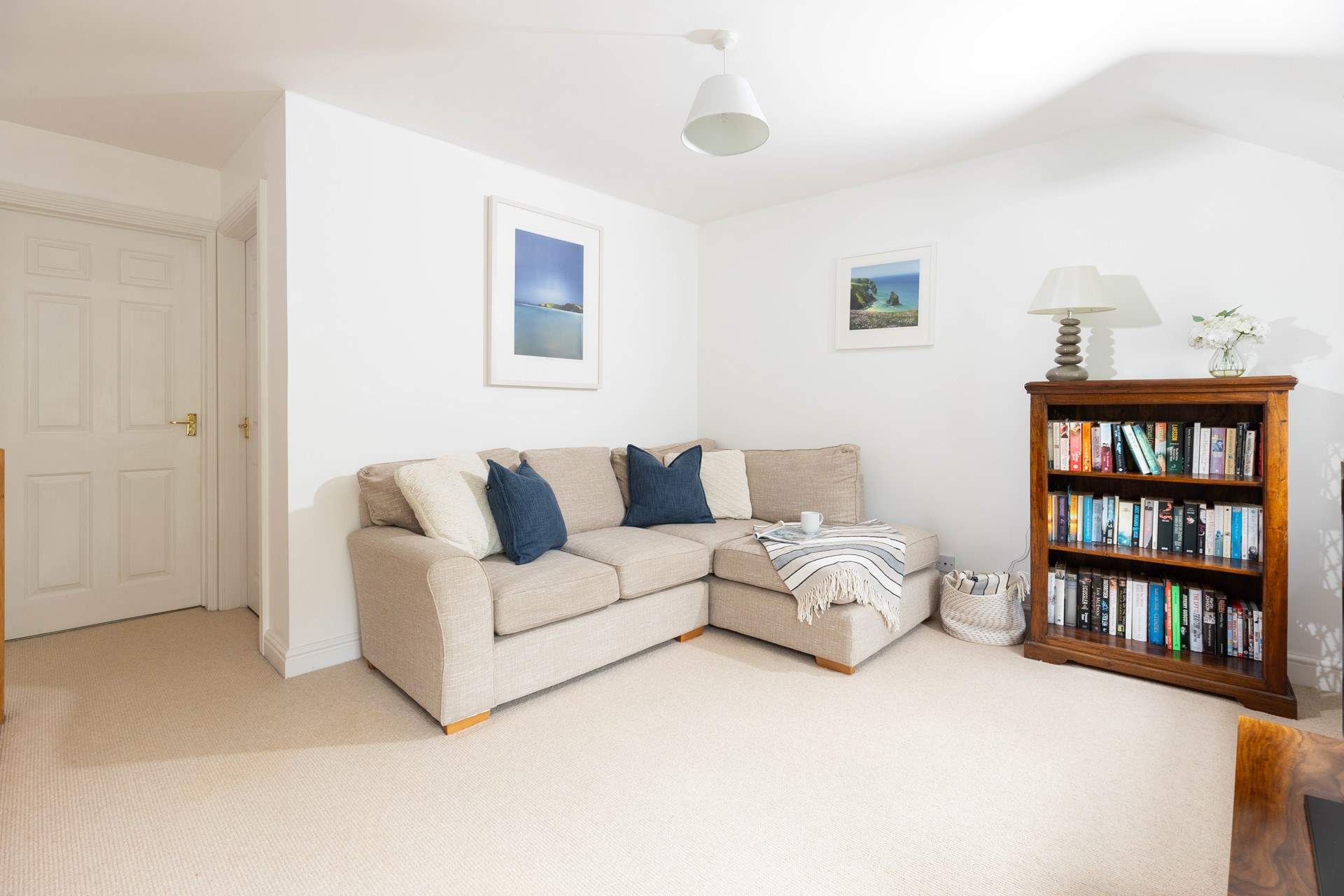 The three bedrooms and family bathroom lead off the snug area on the first floor. 
