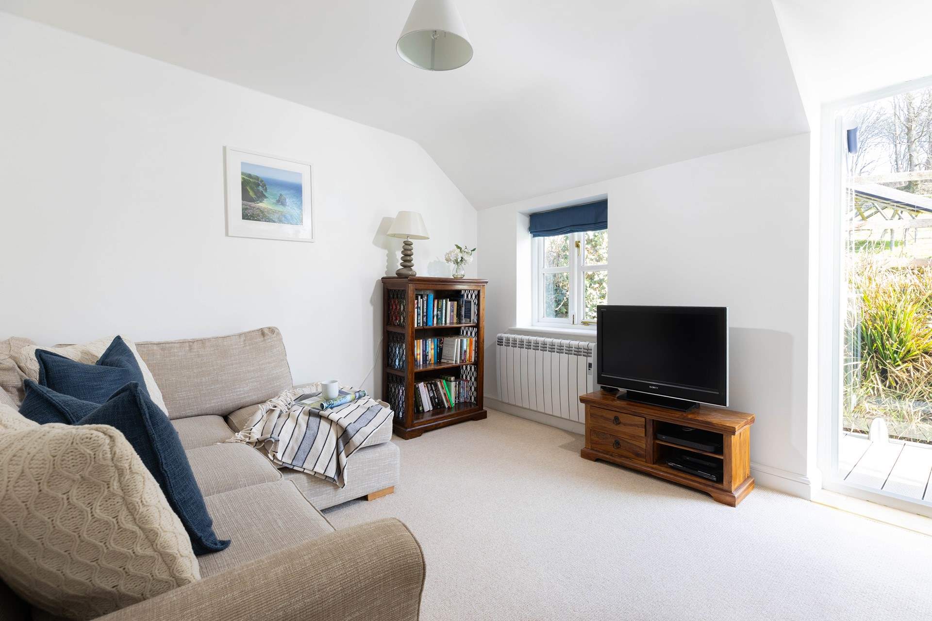 Double doors open from the first floor to the little balcony. 