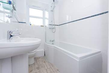 The modern bathroom.