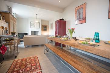 The open plan living makes for a real sociable environment.
