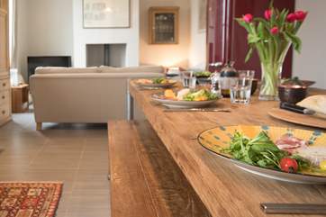 This beautiful apartment has some unique and stunning pieces of furniture.