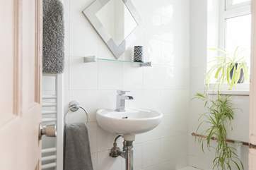 The little shower-room, located on the ground floor.
