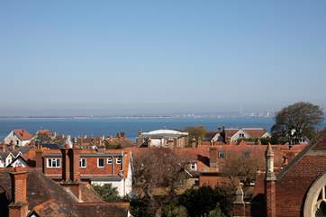 Stunning views from the sitting/dining-room overlooking the rooftops.