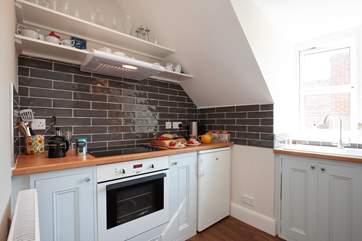This compact but well-equipped kitchen has all you need.