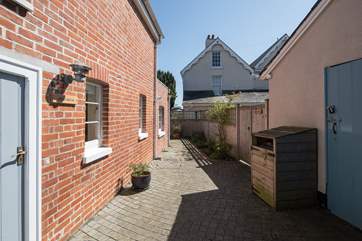 This is your view as you step through the 'side gate' to the property, which is where the parking instructions will take you to.