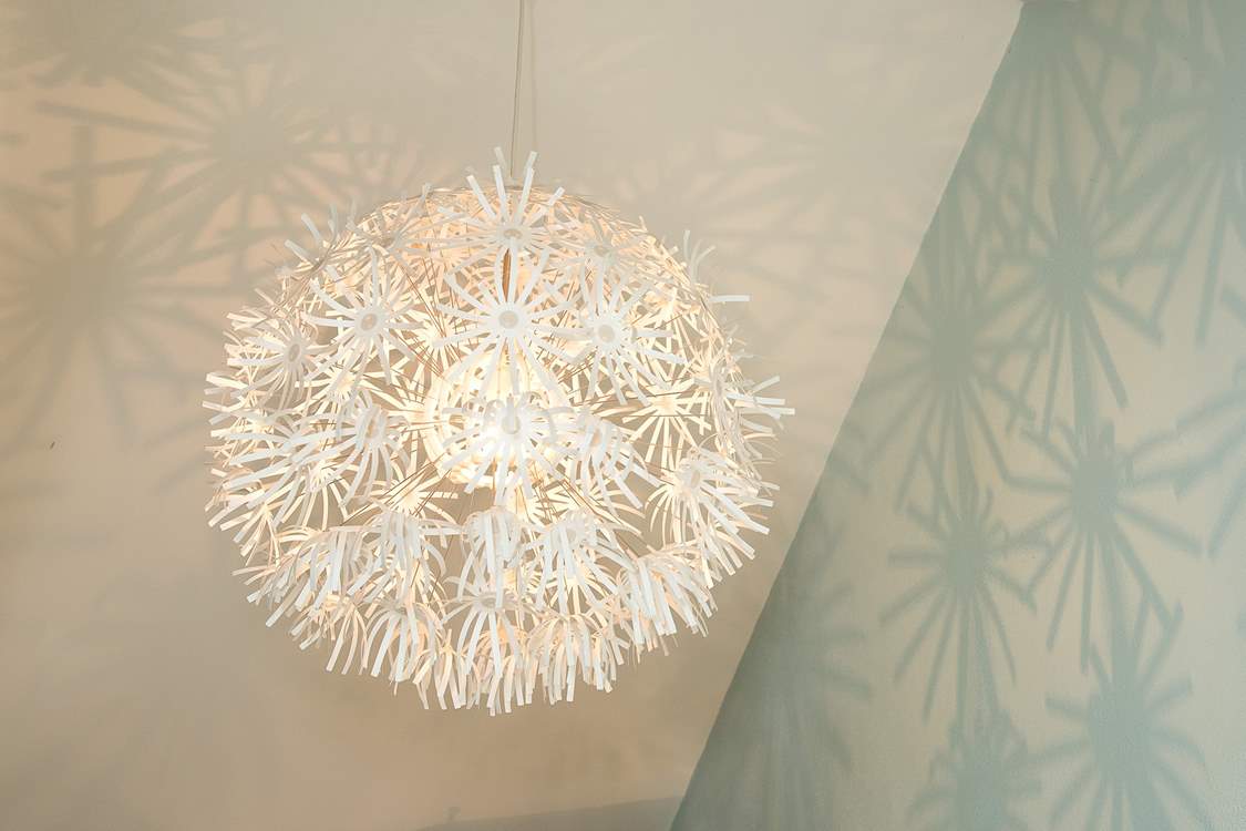 The fabulous light in bedroom 1.