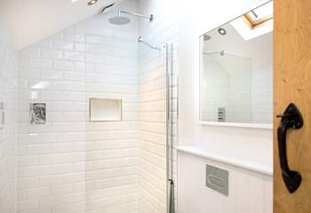 The stylish shower-room on the first floor.