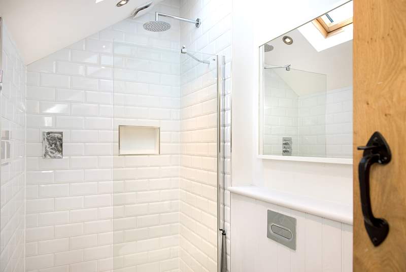 The stylish shower-room on the first floor.