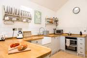 The bespoke hand-built kitchen.