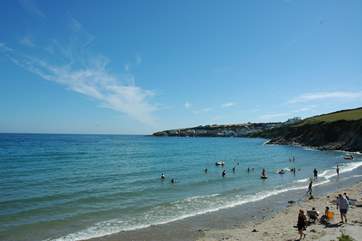 The beach and coastal footpath are a two minute walk away.