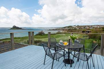 Relax on the roof terrace, which is also accessed via the master bedroom.