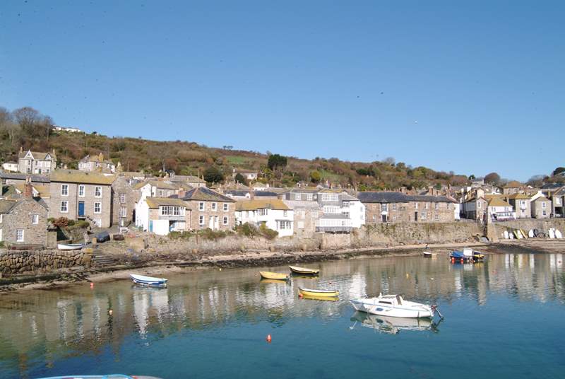 Mousehole Harbour is nearby.