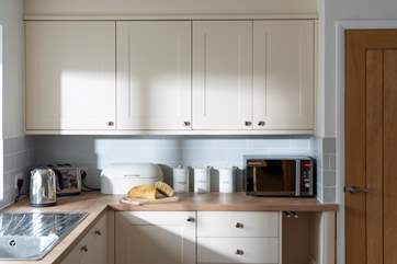 The modern kitchen-area.