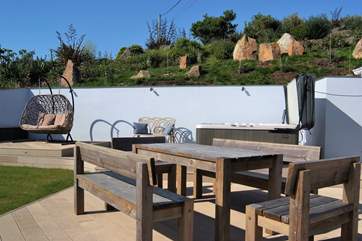 The terrace is fabulous with amazing sea views too!