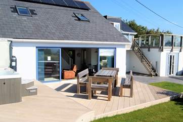 The south facing terrace is a sun trap.