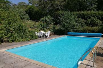 This is the open air unheated swimming pool (open during June, July and August).