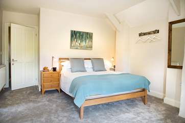 Bedroom 1 has a super comfy king-size double.