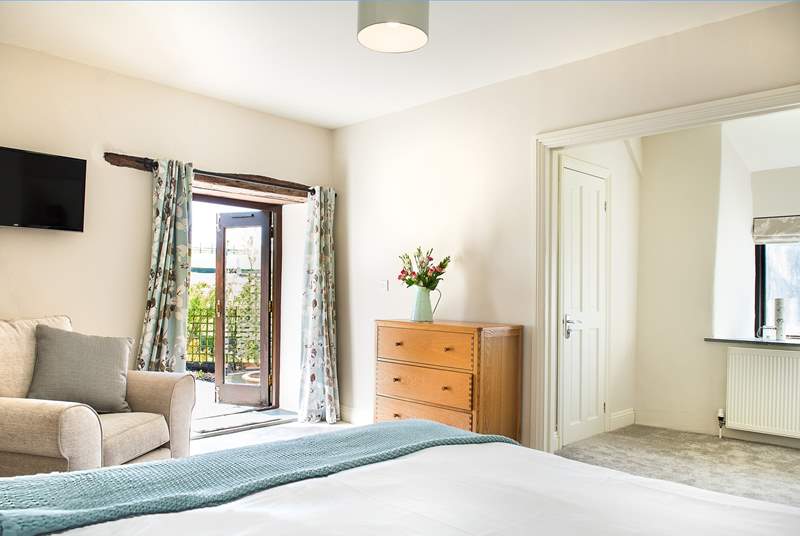 Bedroom 1 is a lovely room - light and airy with lots of space and your own TV!