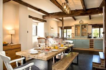 Enjoy holiday time together in the open plan living-room.